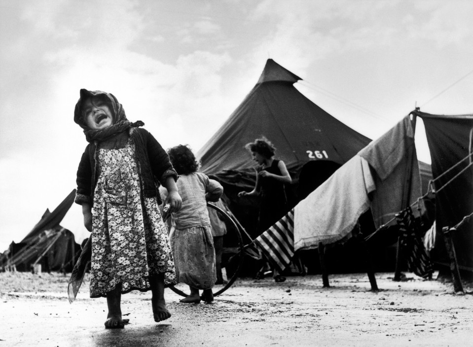 Child at the Sha'ar Ha'aliya Transit Camp