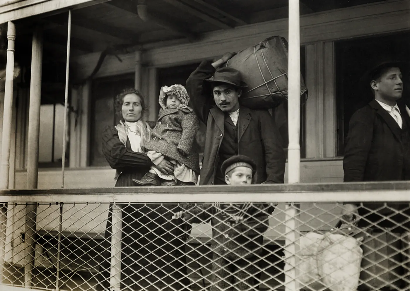 Italian Family on Ferry Boat